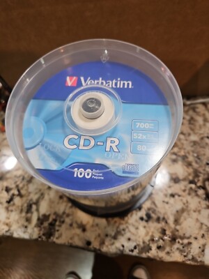 VERBATIM CD-R RECORDABLE 700MB 52X 80 MIN 98 PACK CD'S DISCS