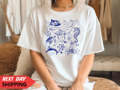 Personalisiertes Inspiration T-Shirt für Herren T-Shirt für Damen, Ozeanleben