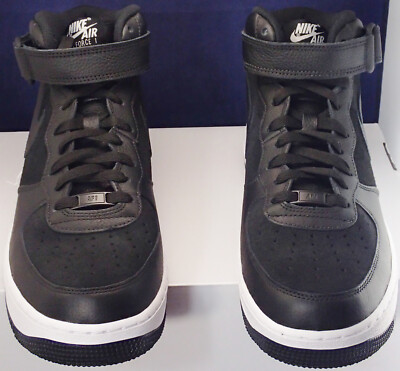 2022 Nike Air Force 1 Mid Nike By You iD Black White Suede  display picture 1
