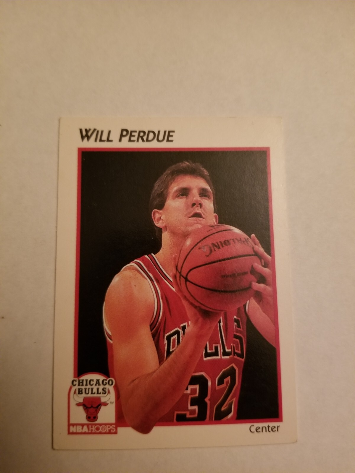 VINTAGE 1991-92 NBA Hoops McDonald's #69 Will Perdue Bulls /w Free Sleeve
