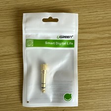 6.35mm 1/4" Male to 3.5mm 1/8" Female TRS Stereo Audio Headphone Adapter