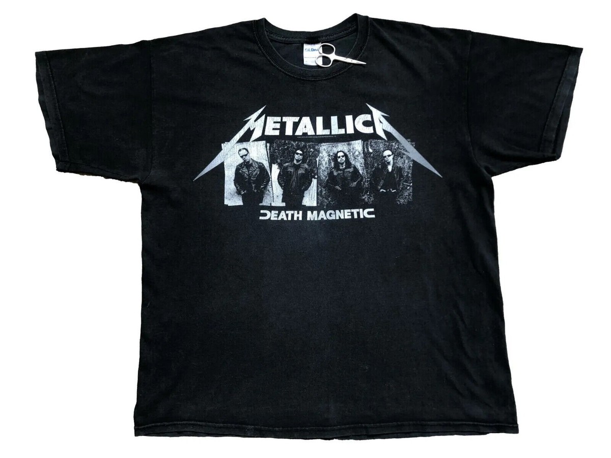 2008 Metallica Death Magnetic Tour Tee Shirt Jersey Over Print