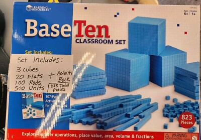 Learning Resources Plastc Base Ten Classroom Set See Pics