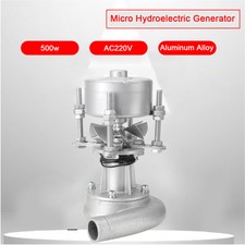 500W Axialfluss Wasserkraft Generator Hydro Turbine Energieerzeuger Dynamo 220V