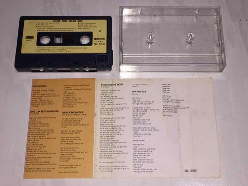 Celine Dion 1992 Self-Titled Album Taiwan 1st Edition Orange Cassette Tape - Picture 4 of 5