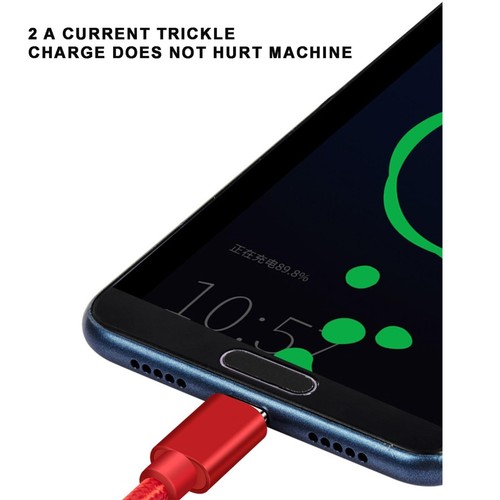 2 PCS USB C Cable USB A to Type C Fast Charger Cable 2A 2M For Samsung iPhone - Picture 6 of 9