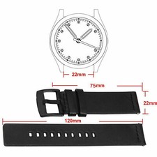 Leather Wrist Strap For Samsung Watch 46mm 22mm  Gear S3 Frontier Classic Band
