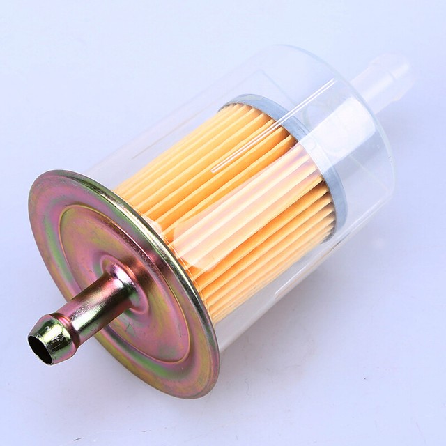Motorcycle Fuel Filter 8MM 5/16" Fuel Line ABS Clear Universal Fit