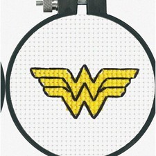 Wonderful Woman's Cross Stitch Kit: Beginner's Delight 11 Count White Aida, 3''