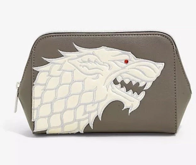 BOLSO DE COSMÉTICOS DANIELLE NICOLE CASA JUEGO DE TRONOS LOBO CRUDO NUEVO Foto 4 de 4