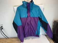 VTG 90’s Columbia Gadzooks Radial Sleeve 3 In 1 Purple Teal  Mens Medium Tall