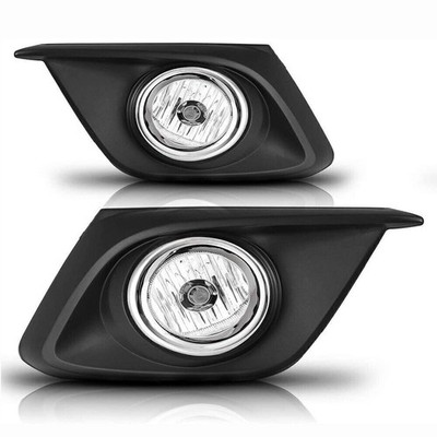 For Mazda 3 2014-2016 2pcs Front Grills Bumper Driving Halogen Lamp Fog Lights