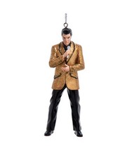 Elvis Presley Christmas Ornament - Gold Jacket, 4.5" Officially Licensed