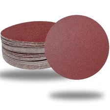 60 PCS 5" PSA Sanding Discs-10 Each of 80, 100, 120, 180,240, 400 Grit - 5 In...