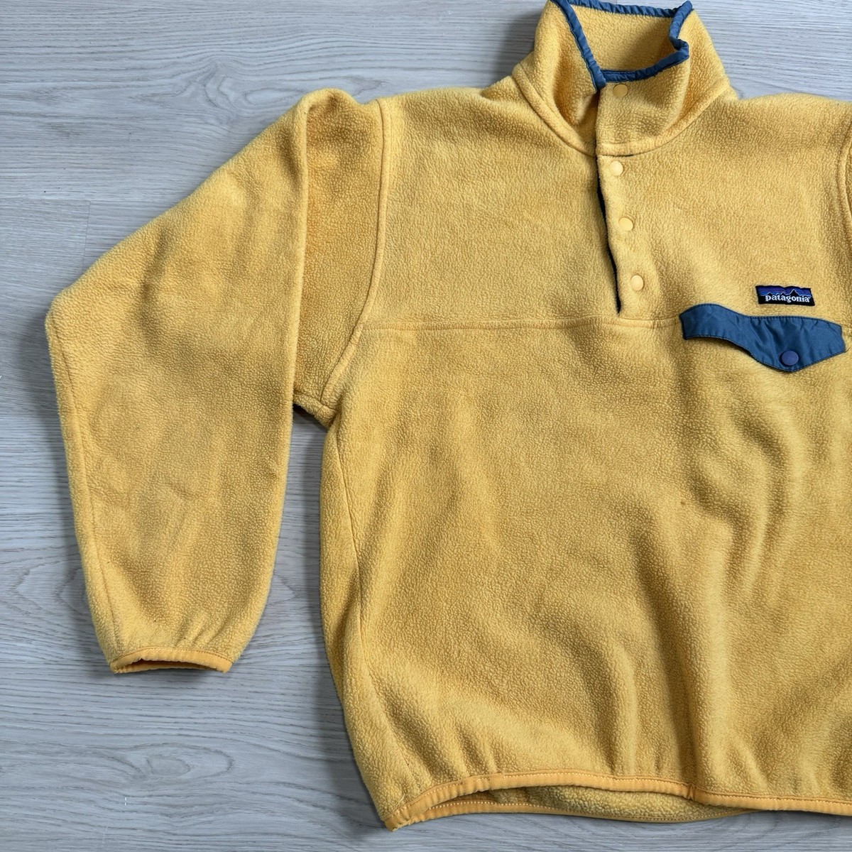 Vintage 1997 Patagonia Synchilla Snap-T Fleece Mens SZ XS Yellow