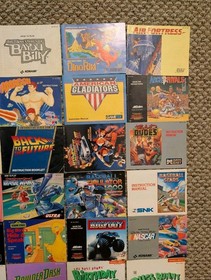 Lot 50 Nintendo NES Instruction Manual Booklet Dig Dug Command Bugs Bunny Batman