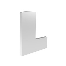 Endkappe Aluminium Satin-ELOX links f&uuml;r Profil AL/0006 Gel&auml;nderprofile