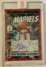 2024-25 Panini Donruss Shai Gilgeous-Alexander Net Marvels Auto SSP MVP Red