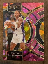 2024 Panini Select WNBA - Premier Level Crystal Dangerfield #131 Pink Ice Prizm