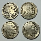 1916 + 1917 + 1918 + 1919 P Buffalo Nickels (Lot of 4) JV101