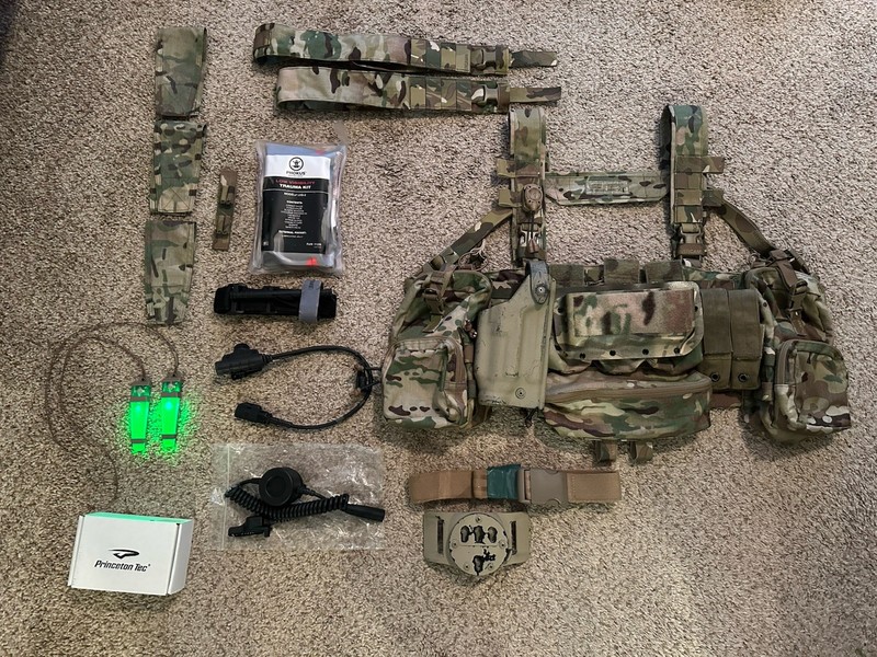 chest rig Platatac Multicam CAG SafariLand Holster G Code Push To Talk