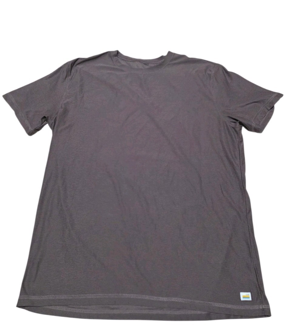 Vuori Brown Men's Short Sleeve Activewear T-shirt In Size XL