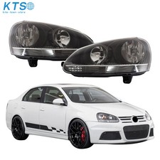 Black For Volkswagen Jetta Mk5 2006 2007 2008 2009 Headlights Headlamps Black For Volkswagen Jetta Mk5 2006 2007 2008 2009 Headlights Headlamps