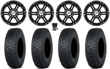 ITP SS212 14" Wheels Black 30" Tenacity XNR Tires Textron Wildcat XX