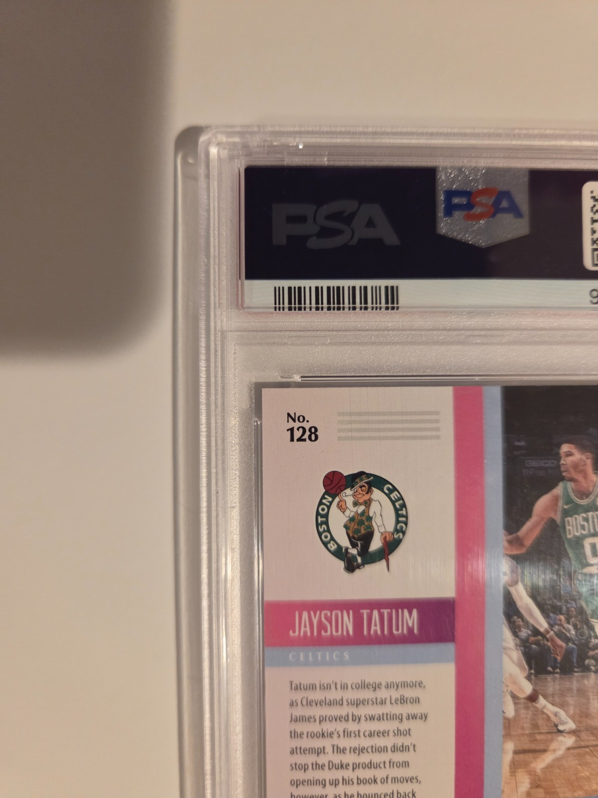 2017-18 Panini Status Jayson Tatum Orange (RC) #128 PSA 10 view 10