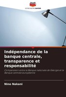 IndéPendance De La Banque Centrale, Transparence Et Responsabilité Nino Nakani