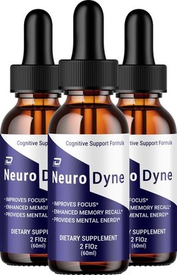 (3 Pack) Neurodyne Liquid Drops   Neuro Dyne Natural Blend Healthy Organic