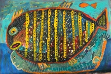 Outsider Art, Primitive Art, Brut Art, Self-Taught Artist -Spirits of the Sea
