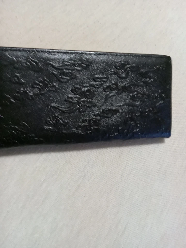 Mens Black Leather Dragon Wallet - Image 3 of 4