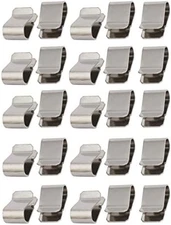 Stainless Steel Spring U Clip Fastener Silver Tone