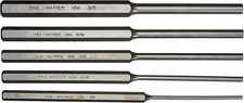 Mayhew 76065 - 5 Pc Long Pin Punch Kit - 1ea