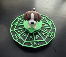 Beagle Puppy Dog Feeding Calendar - Track Daily Feedings - AM / PM