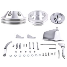 Long Water Pump Pulley Kit With Bolts For Small Block Chevy Sbc 283 327 350 400 Long Water Pump Pulley Kit With Bolts For Small Block Chevy Sbc 283 327 350 400