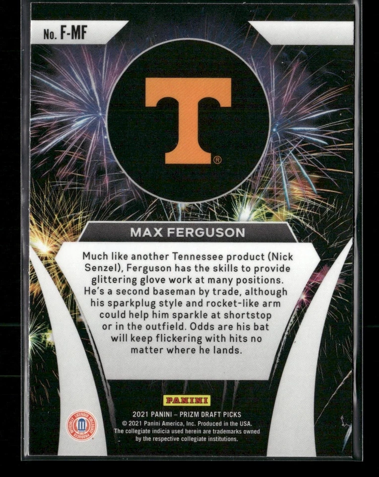 2021 Prizm Draft #F-MF Max Ferguson - Image 2 of 2
