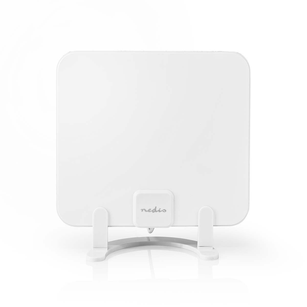 Antenne TV intérieure NEDIS blanche compacte avec amplificateur 30 dB TNT HD