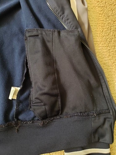 Y2K ECKO UNLTD Track Jacket Navy Blue Gray Size Medium 2015 image 6
