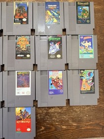 Nintendo NES Lot 29 Authentic OEM Mario Bubble Bobble Double Dragon Shadowgate