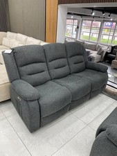 Electric recliner 3+2 Grey Fabric Usb