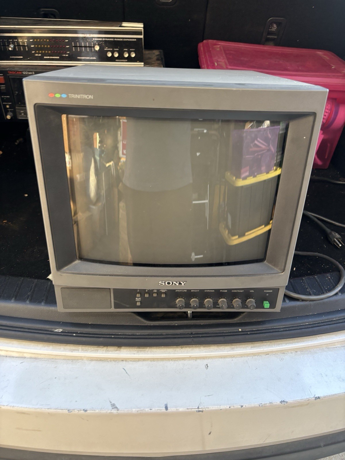 Sony PVM-1340 Sony Trinitron Color Video Monitor Vintage Somy Color Tv As Is! 