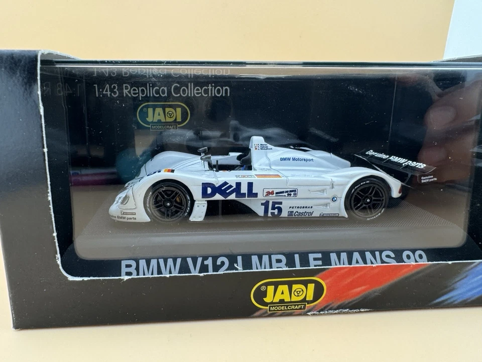Jadi BMW V12 LMR Le Mans 99 #15 Collection White 1/43 Scale Model Car - Image 4 of 4