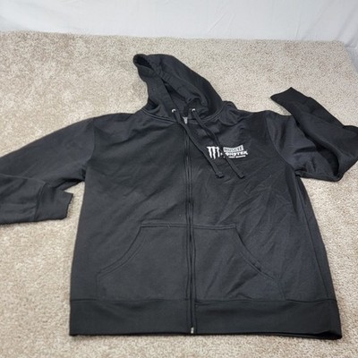Monster Men's Energy Muscle Monster Energy Shake Full Zip Up Sz XL Hoodie Black