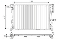 Valeo MotorküHler WasserküHler 701158 Aluminium KunststoffgehäUse FüR Mercedes