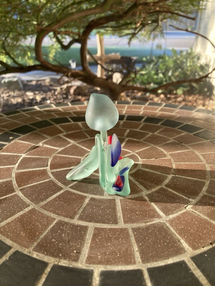 Sea Glass Mushroom Folk Art Beach Art USA (recycled, Self Tumbled Sea Glass) - Image 4 of 4