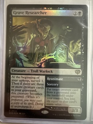 Grave Researcher #85 (Foil) (NM) Secrets of Strixhaven SOS Magic MTG