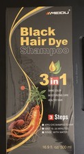 Shampoo Permanent Black Hair dye C1 Fast Hair Grey 3 in 1 Man  Women 500ml