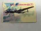 Vintage Qantas 40 Years of Service Avro Lancastrian 691 Lifebouy  approx75x48mm